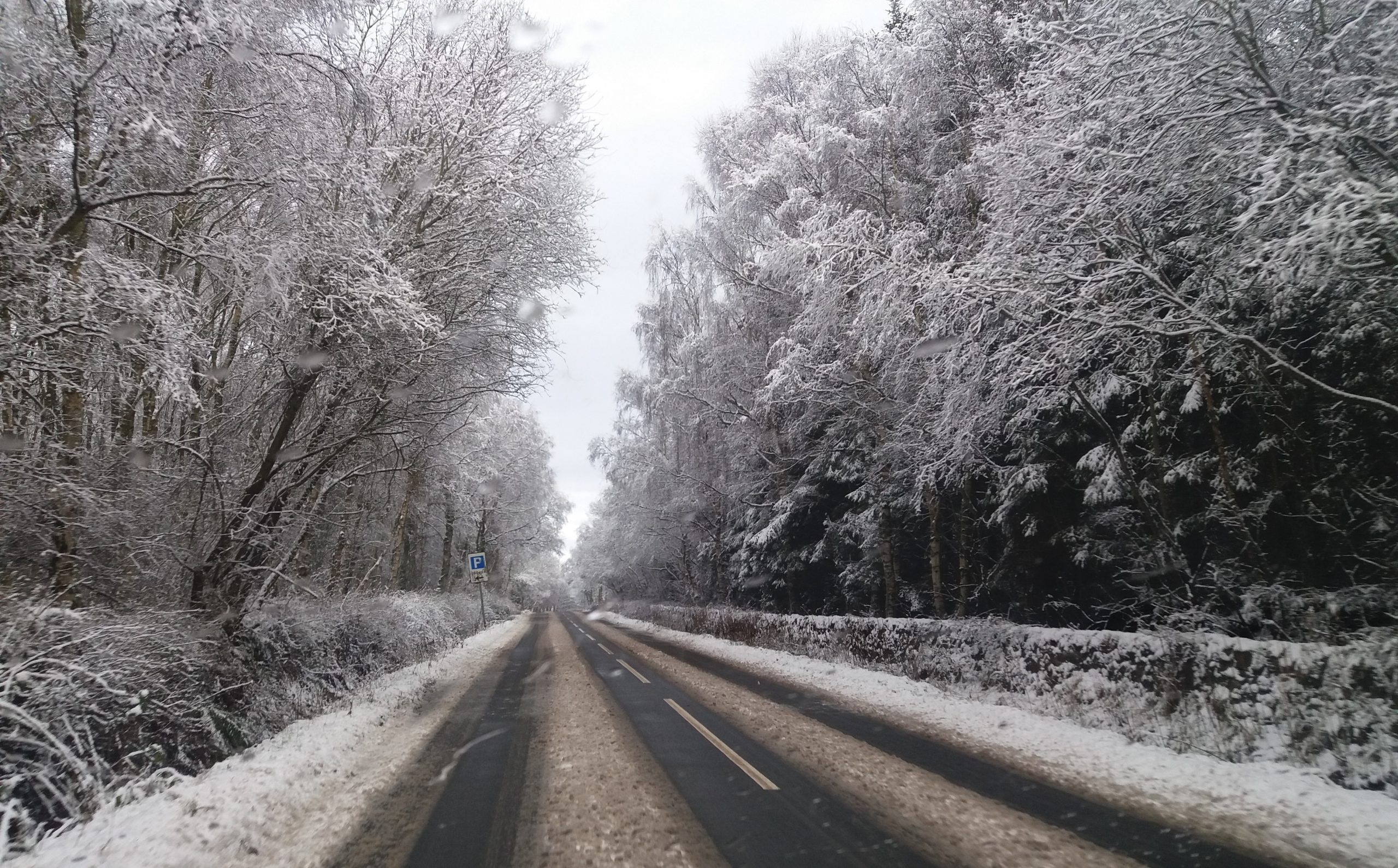 winter roads of scotland